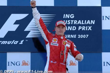  Melbourne : Raikkonen tape fort en Austalie