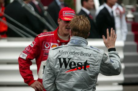 Kimi et Schumi en grande discussion